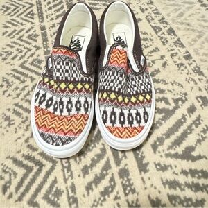 Vans Canvas Slip-On Patterned Shoes - Multicolor